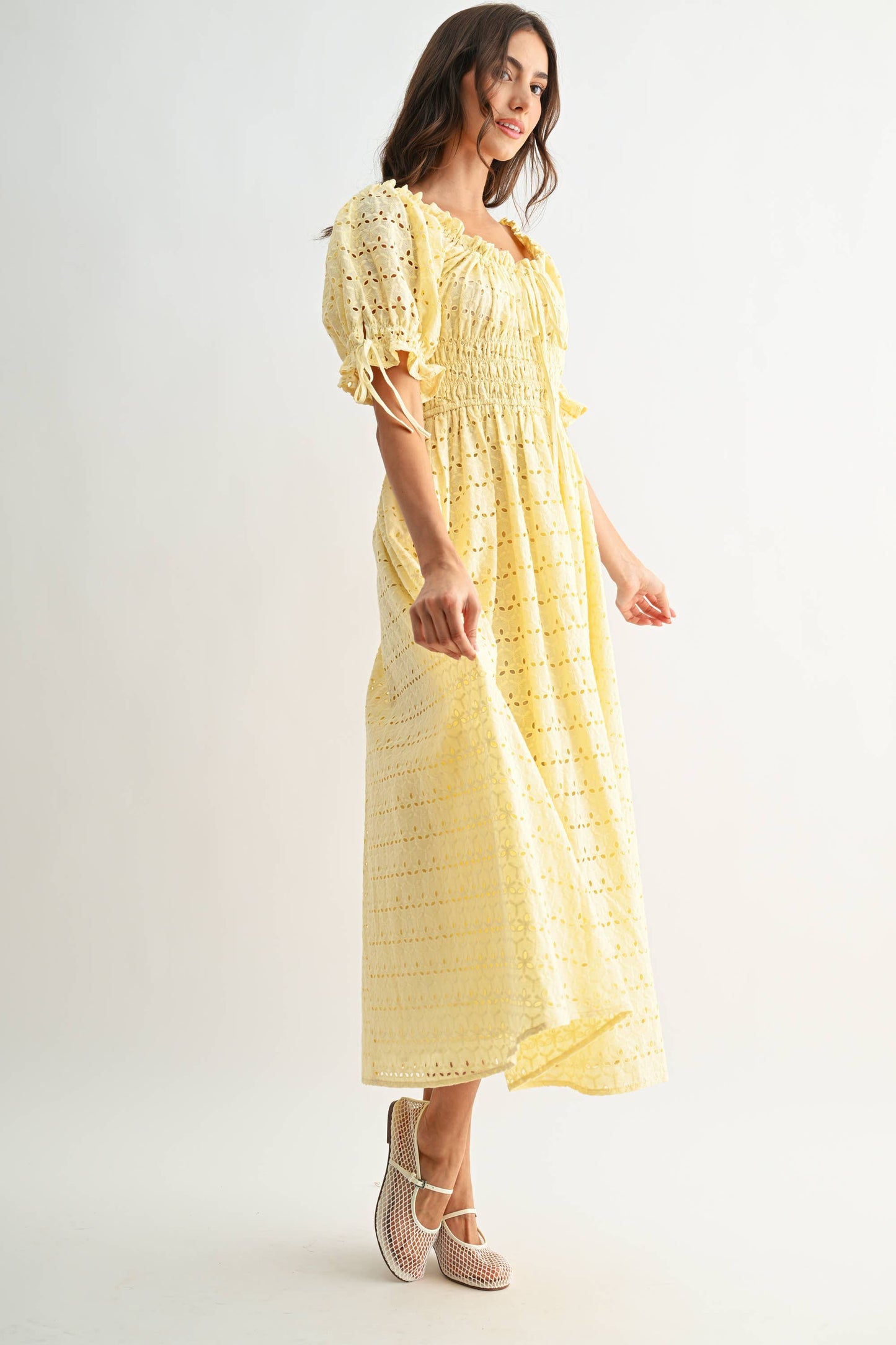 The Elaina Eyelet Maxi