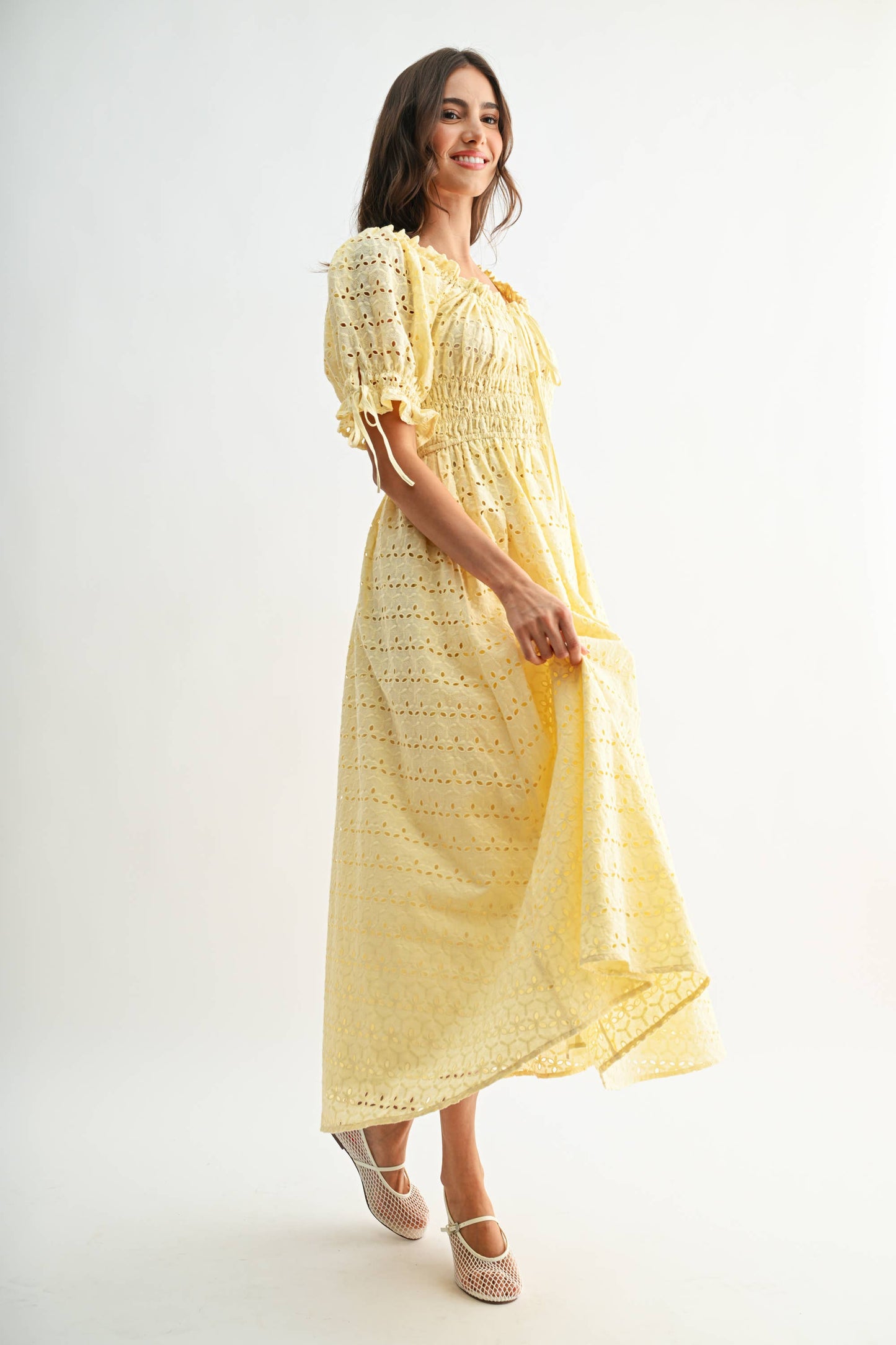 The Elaina Eyelet Maxi