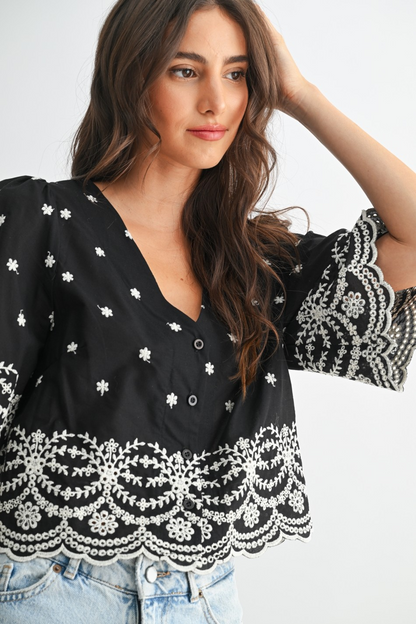 Dara Embroidered Blouse