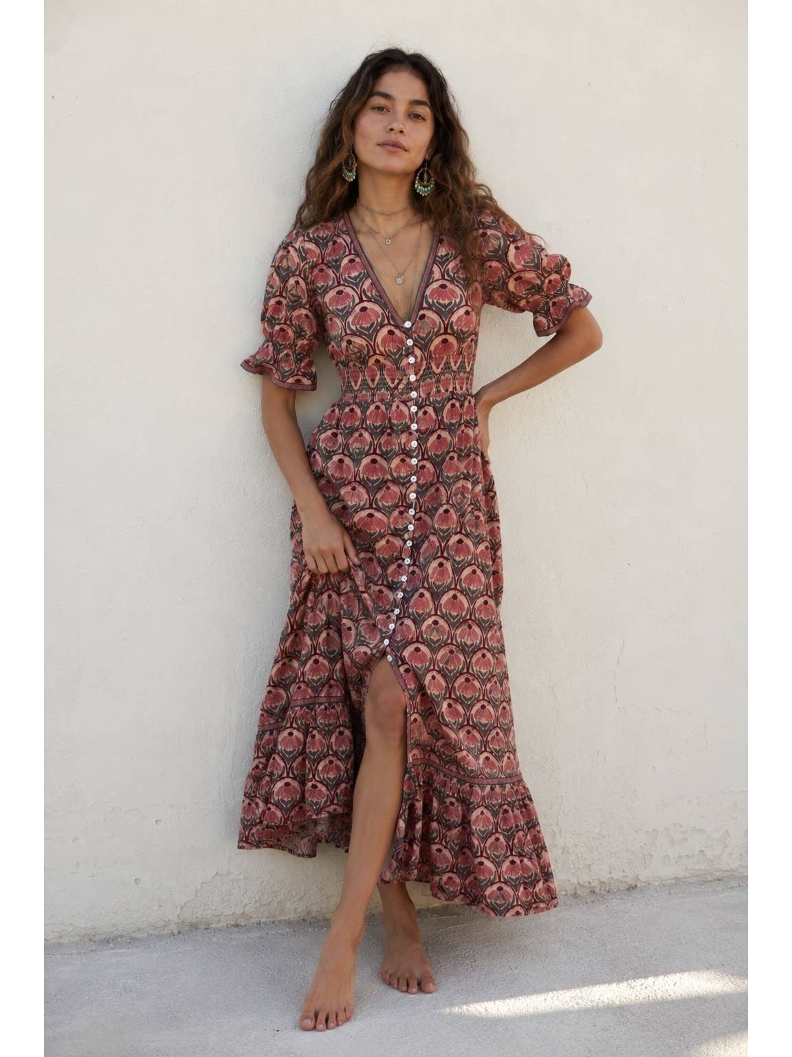 Tatiana Hand Block Printed Dress