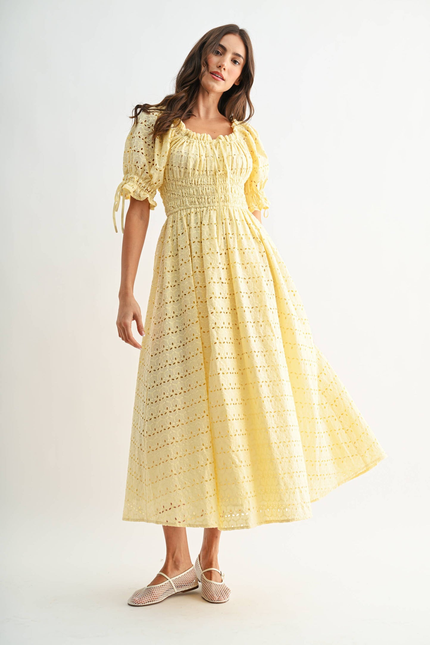 The Elaina Eyelet Maxi