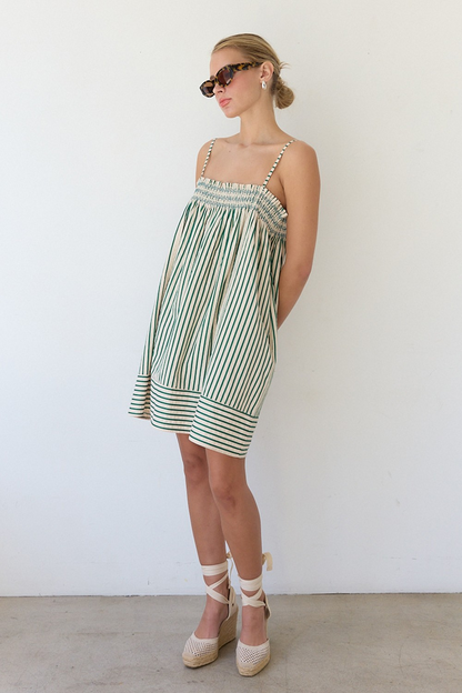 Stripe Babydoll Dress