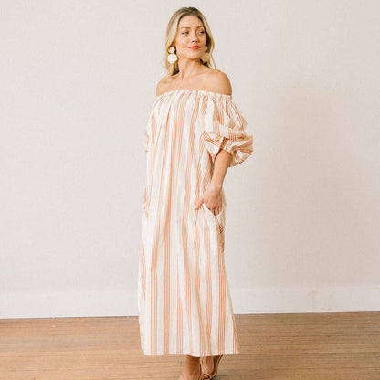 Cherry Pinstripe Ace Dress