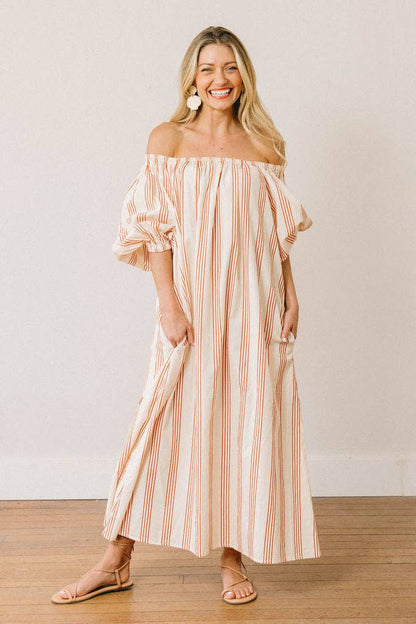 Cherry Pinstripe Ace Dress