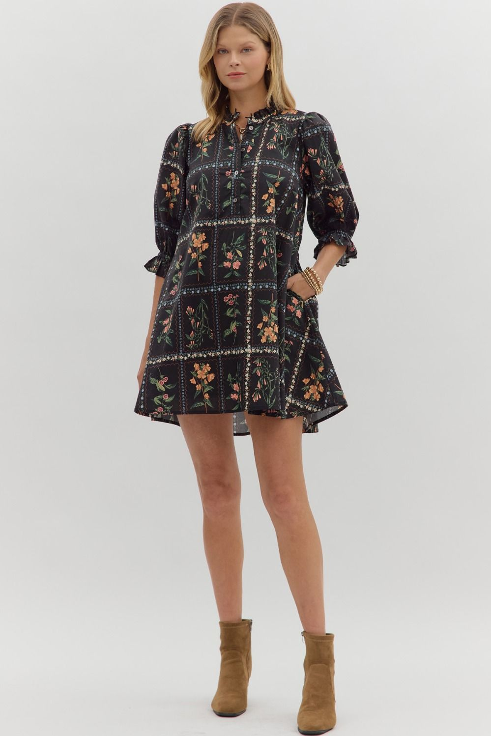 Camille Floral Mini Dress