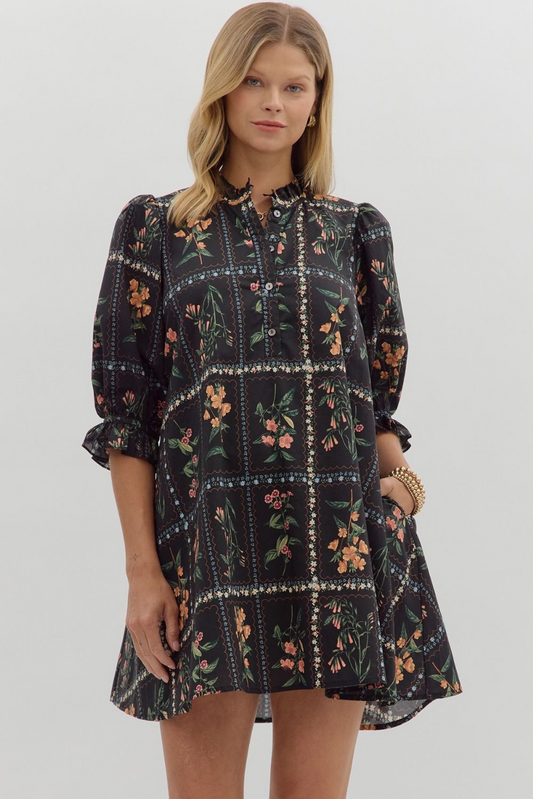 Camille Floral Mini Dress