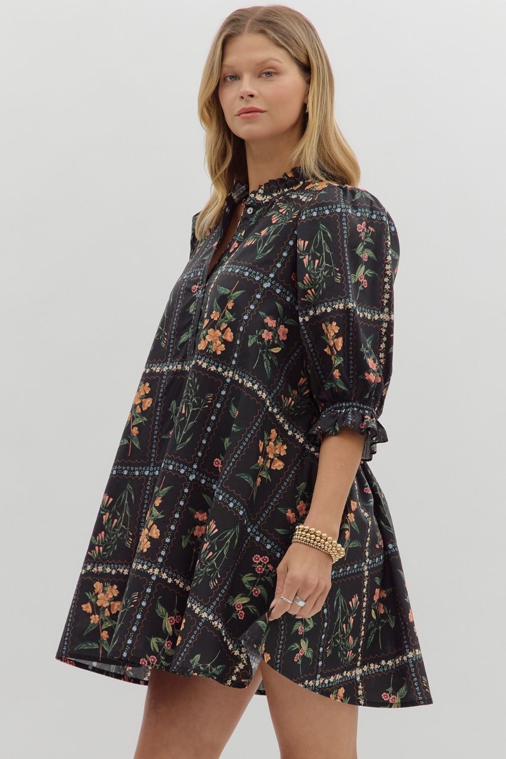 Camille Floral Mini Dress