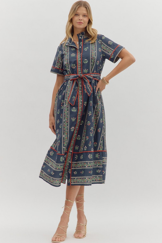 Leonora Floral Midi Dress