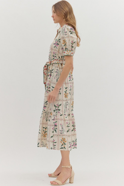 Juliana Floral Midi Dress