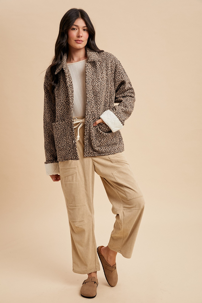 The Classic Leopard Sherpa Jacket