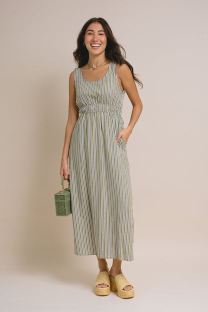 Mila Linen Midi Dress