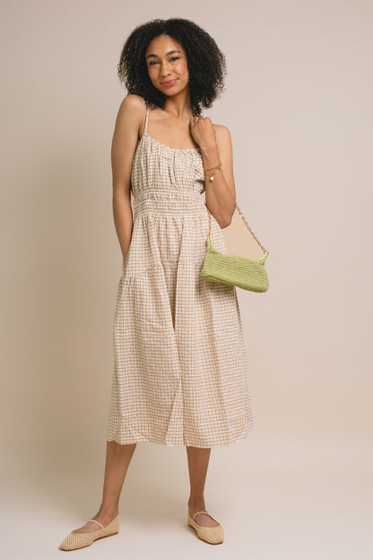 Marisol Plaid Midi Dress