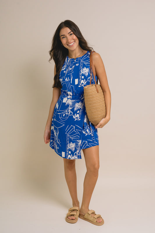 Janis Wrap Mini Dress