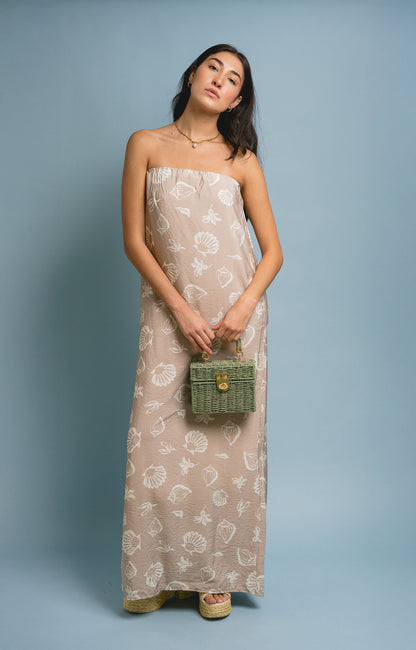 Shell Print Maxi Dress
