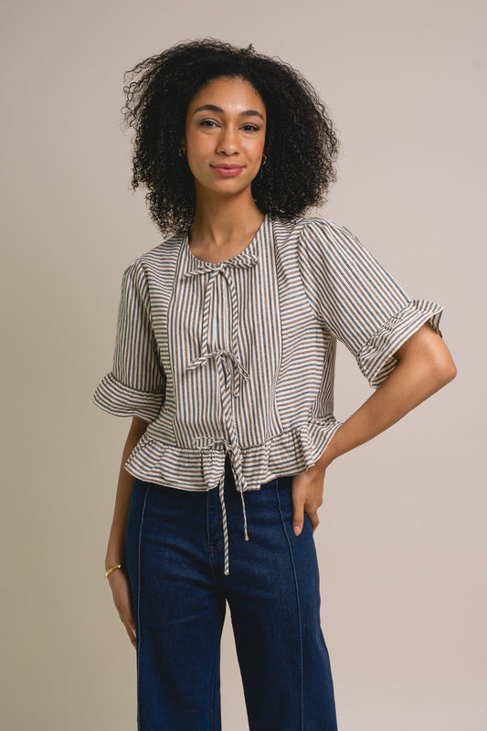 Victoria Stripe Blouse