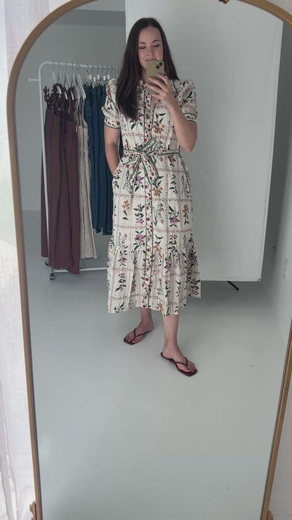 Juliana Floral Midi Dress