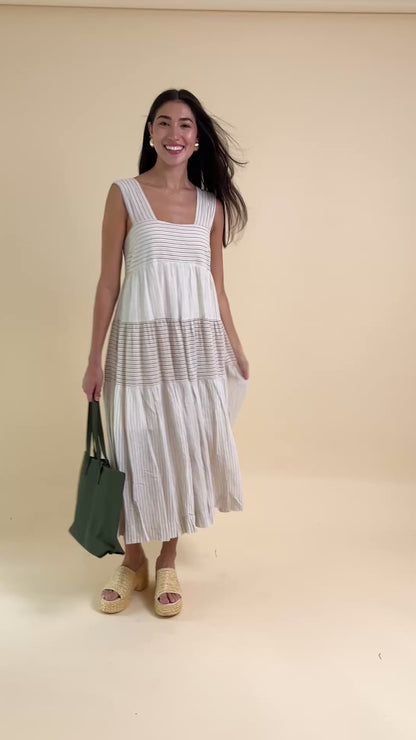 Kaylee Stripe Midi Dress