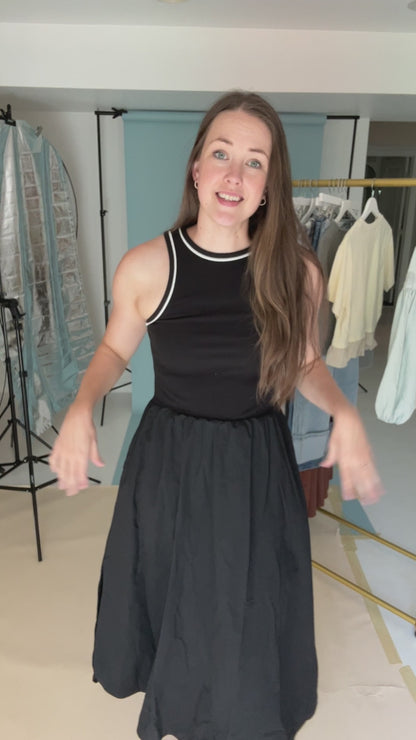 Sleeveless Mix Media Dress