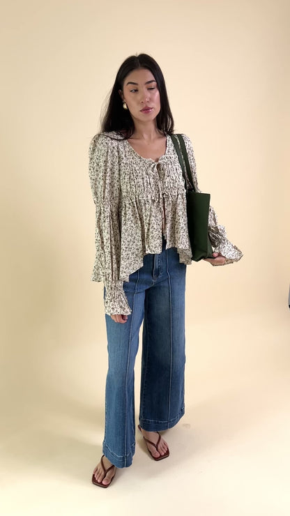 Lennyn Ditsy Print Blouse
