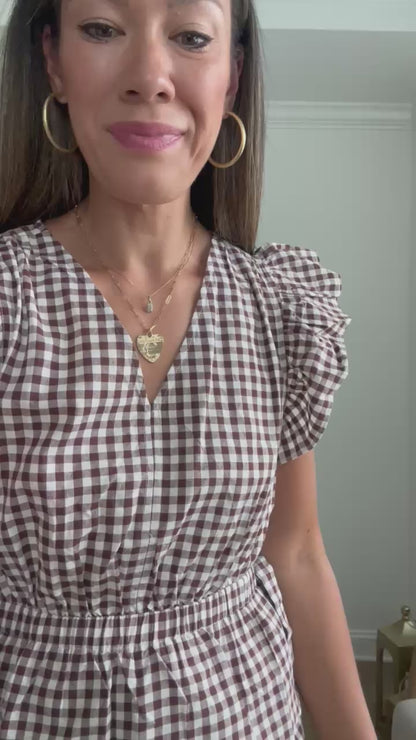Margot Gingham Top
