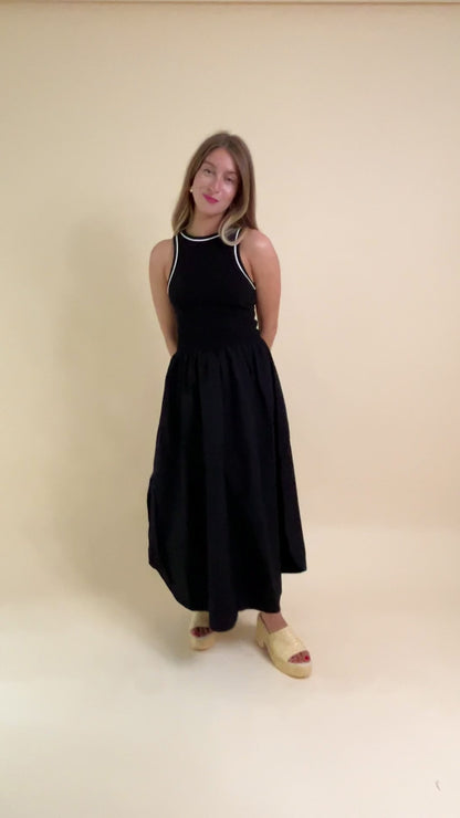 Sleeveless Mix Media Dress