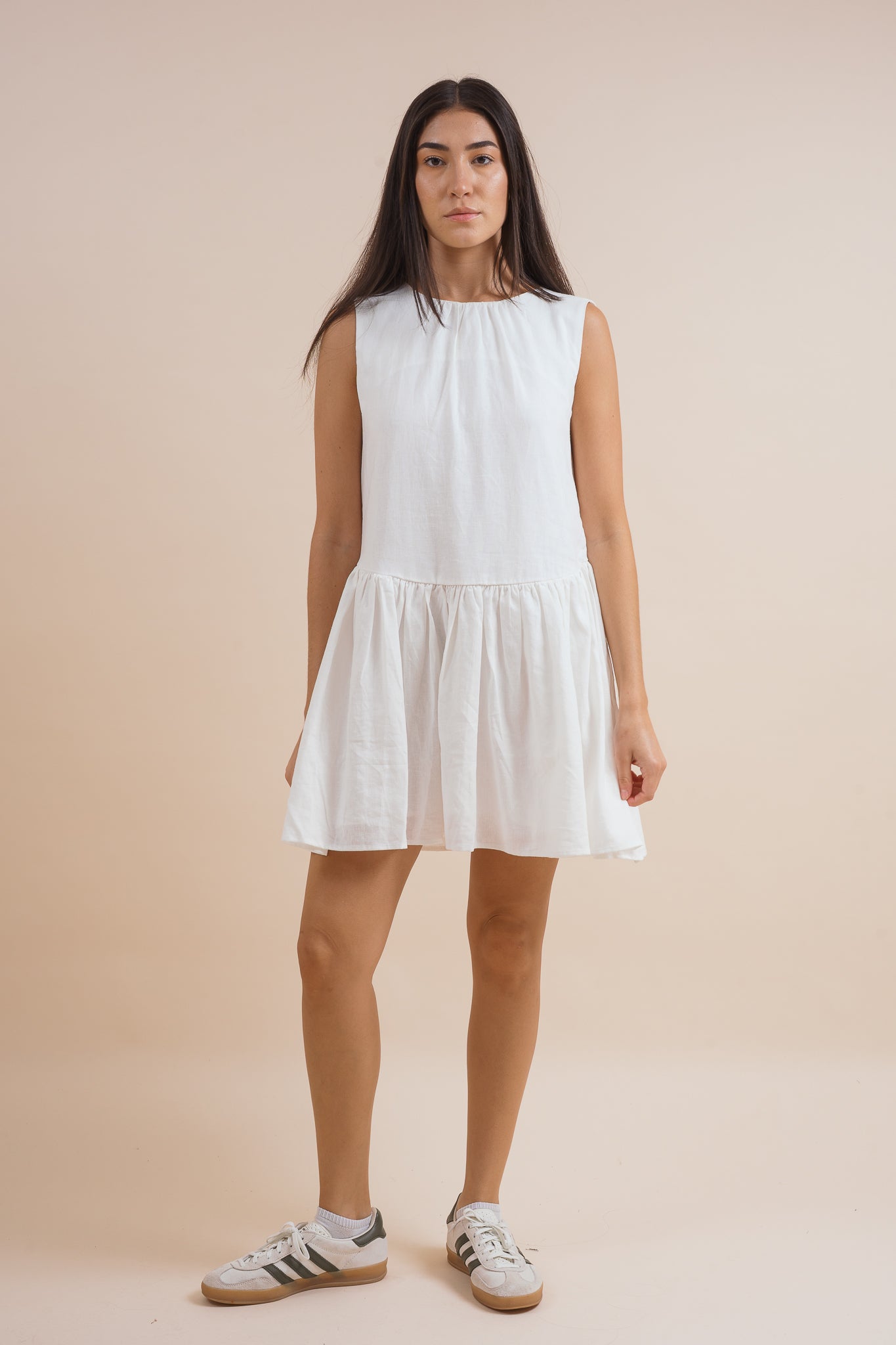 Lily Tie Back Linen Dress
