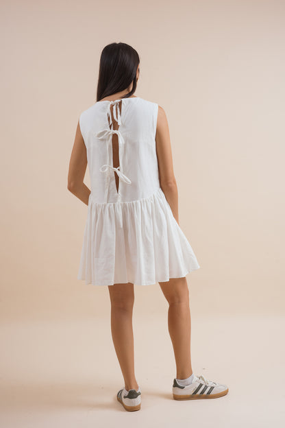 Lily Tie Back Linen Dress