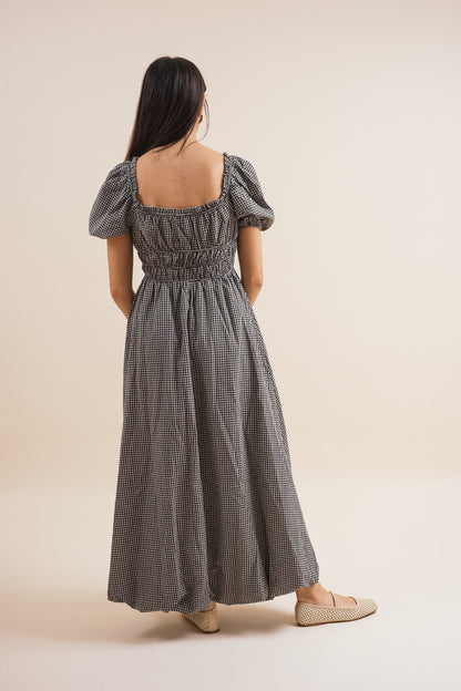 Veronica Gingham Midi Dress