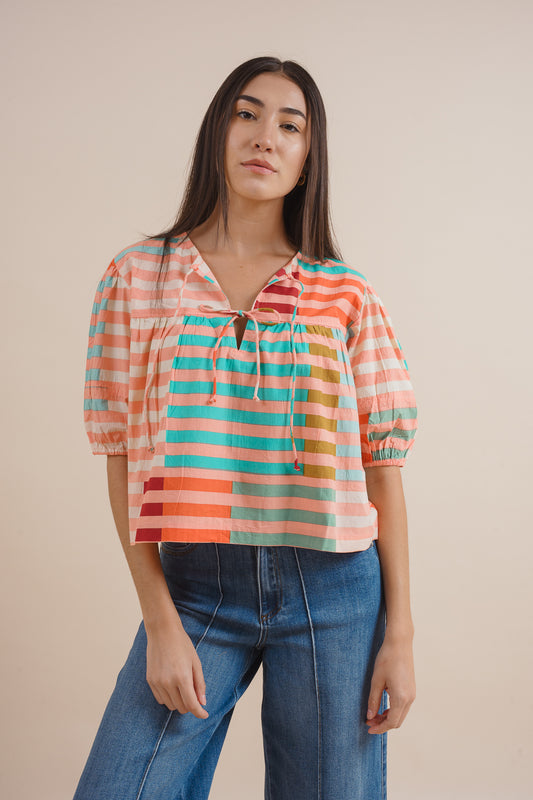 Harriet Color Striped Top