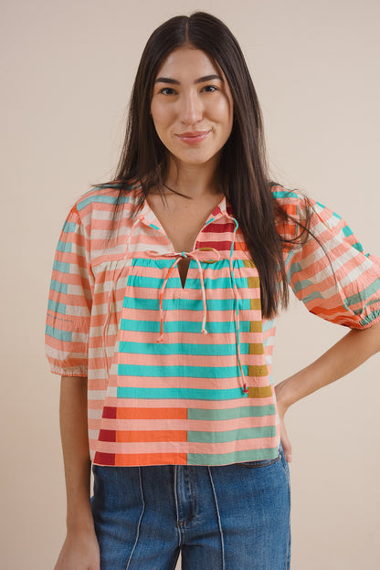 Harriet Color Striped Top