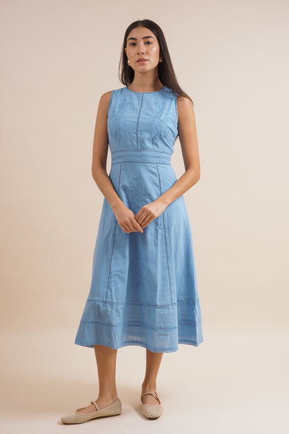 Adelaide Embroidered Midi Dress
