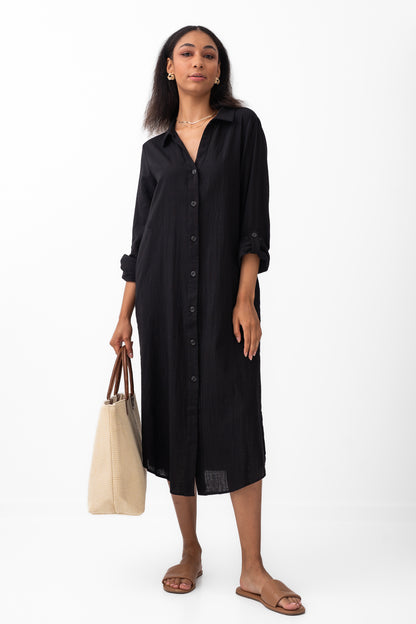 The Layton Button Down Shirt Dress