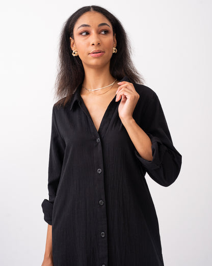 The Layton Button Down Shirt Dress