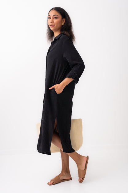 The Layton Button Down Shirt Dress