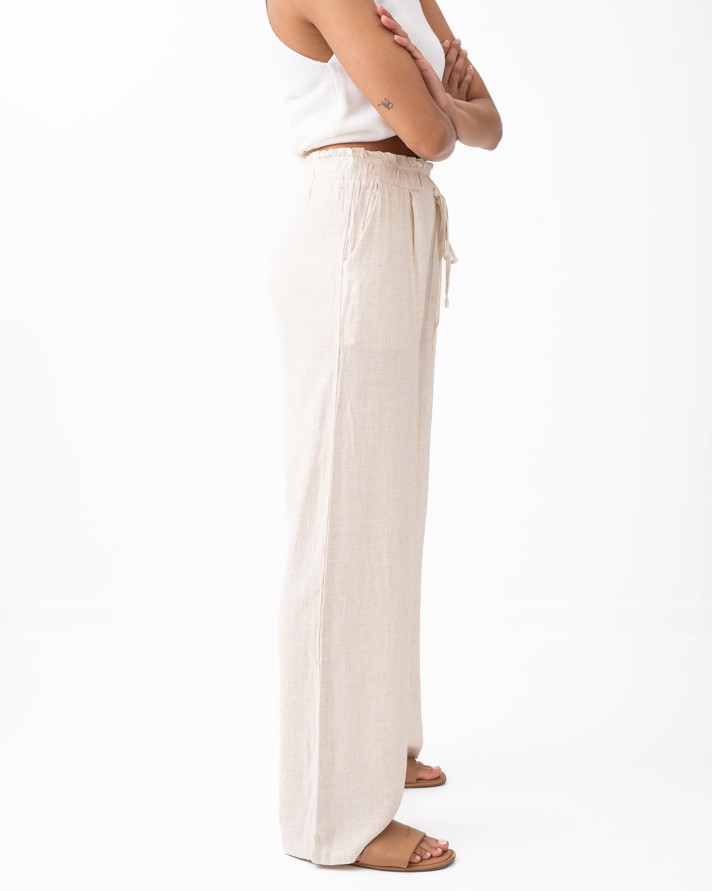 Linen Wide Leg Pants