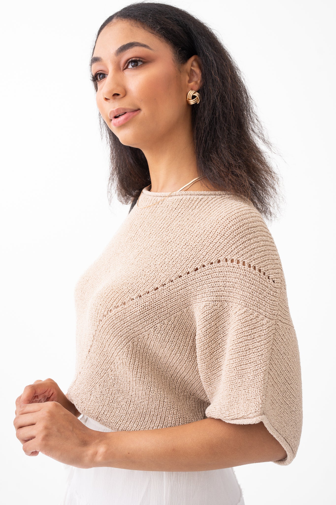 Knit Dolman Sleeve Top