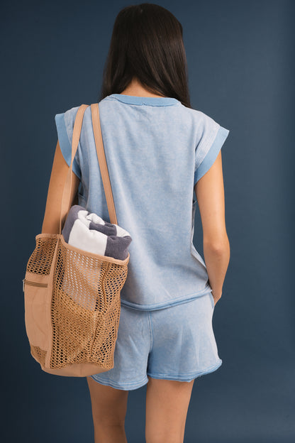 Washed Solid Loungewear Set