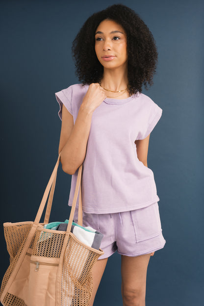 Washed Solid Loungewear Set