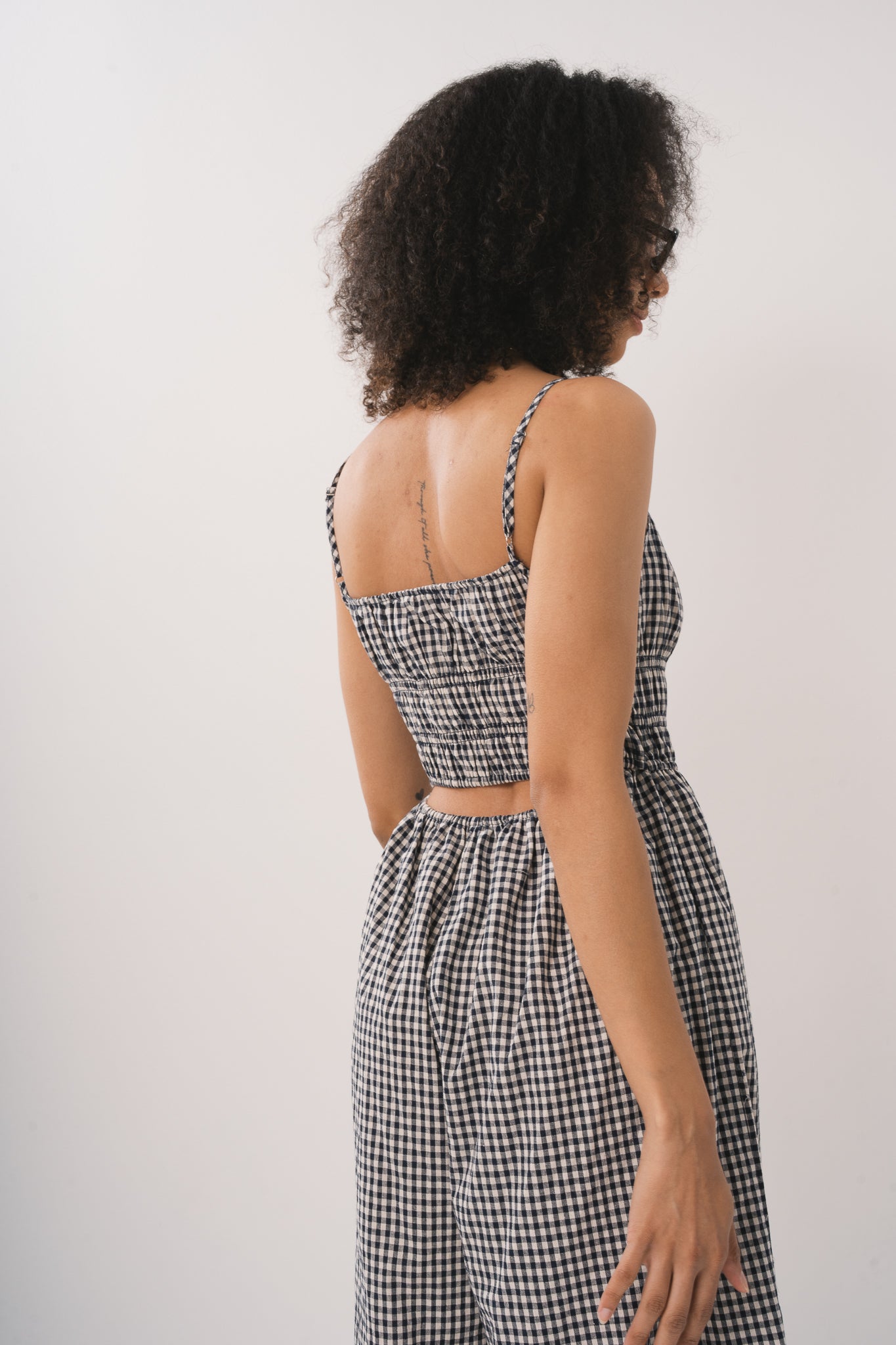 Gingham Wide Fit Jumpsuit