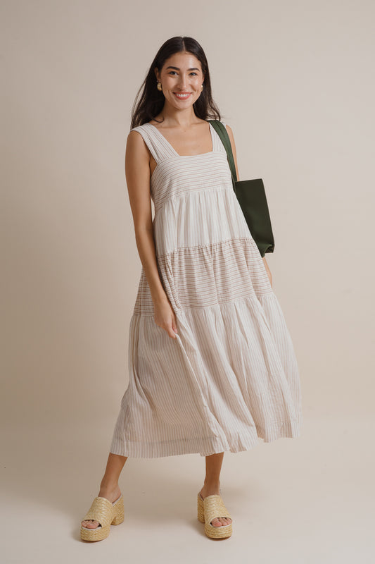 Kaylee Stripe Midi Dress
