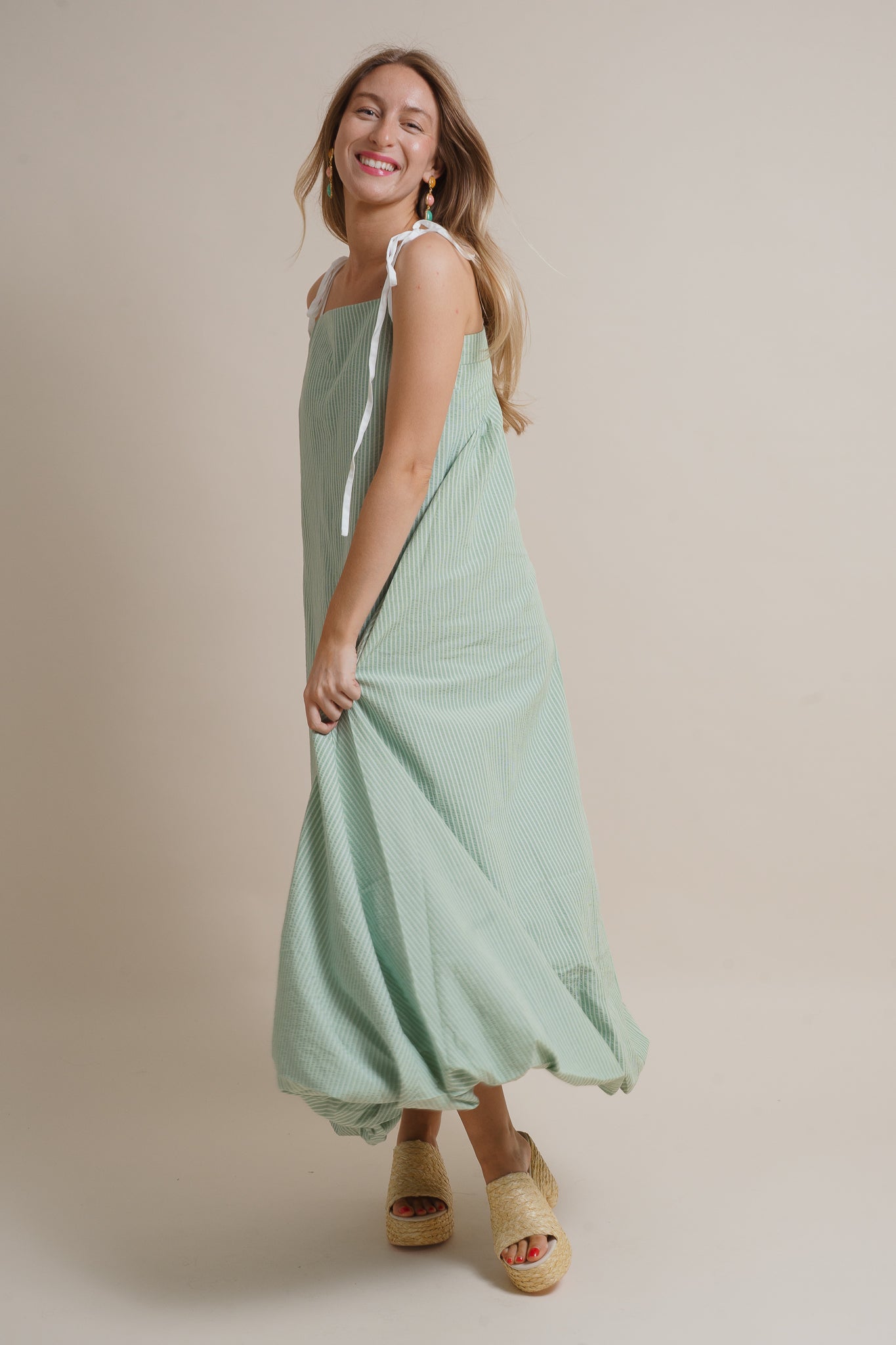 Callie Stiped Maxi Dress