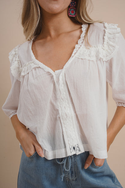 Evie Embroidered Top