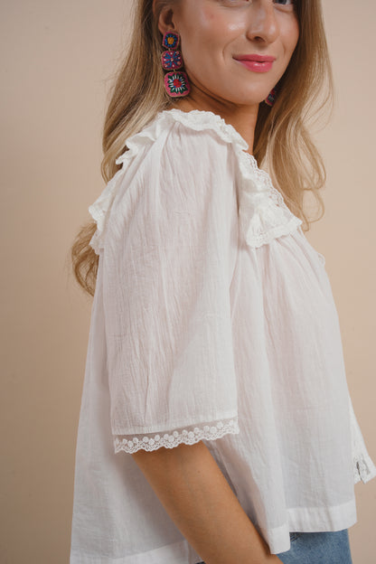Evie Embroidered Top