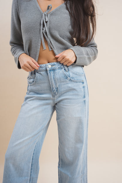 Super High Rise Cuffed Baggy Wide Jeans