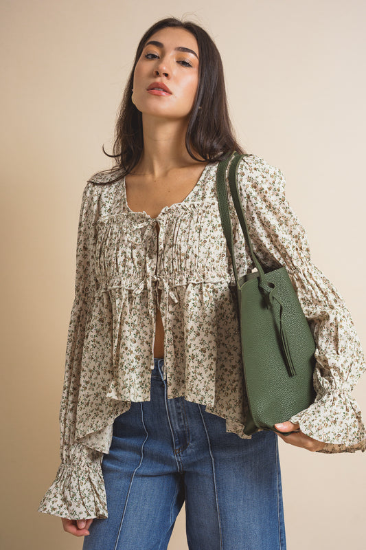 Lennyn Ditsy Print Blouse