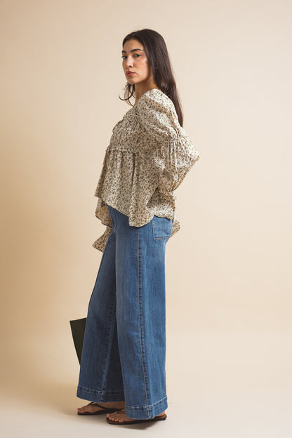 Lennyn Ditsy Print Blouse