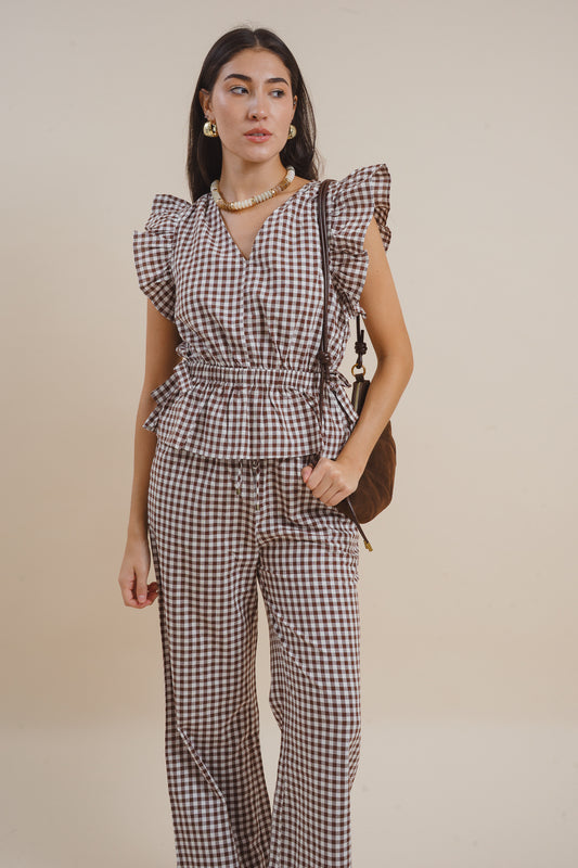 Margot Gingham Top
