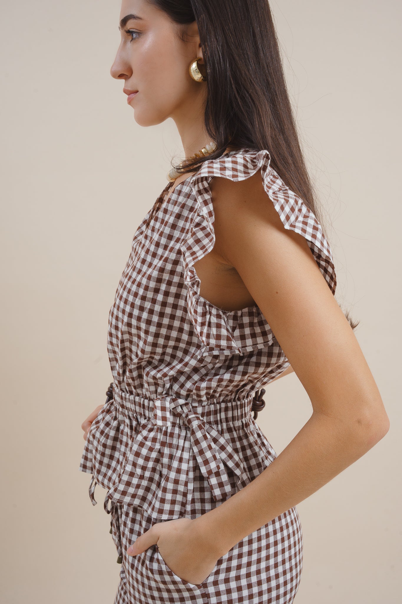 Margot Gingham Top