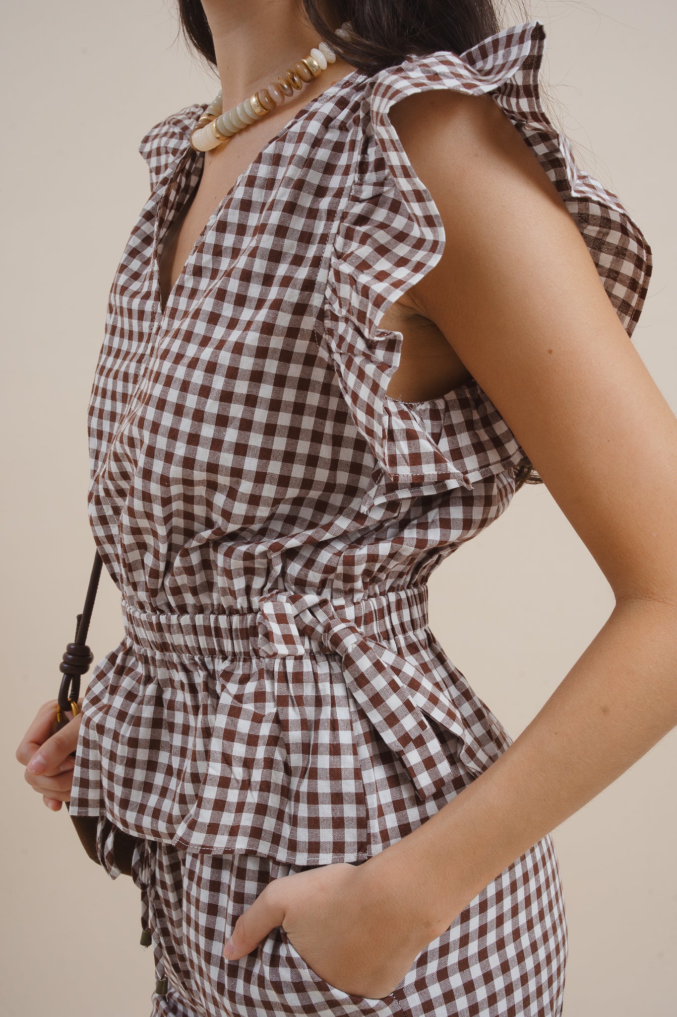 Margot Gingham Top