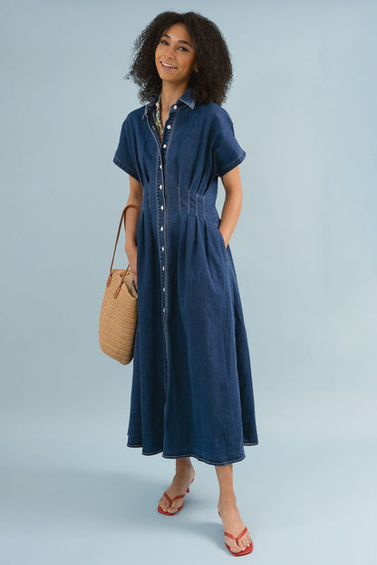 Stella Denim Midi Dress